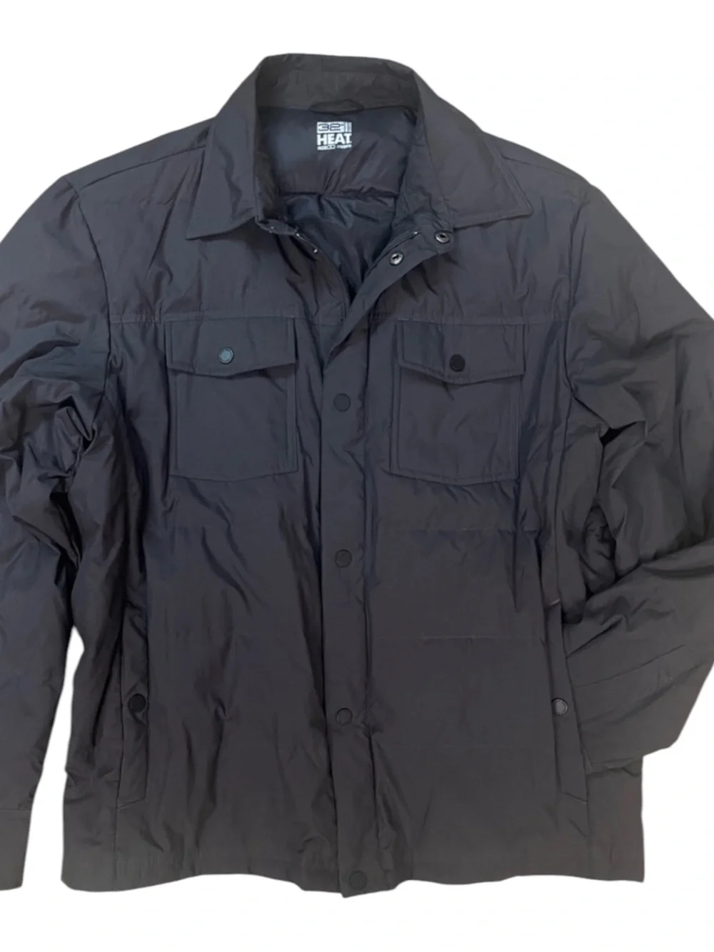 32 Degree Heat Quilted Down Shirt Jacket Mens Large